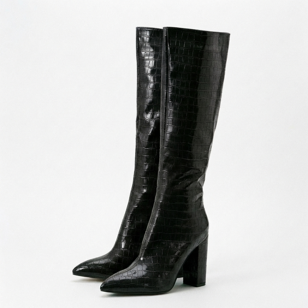 The Valentina Croc Boot