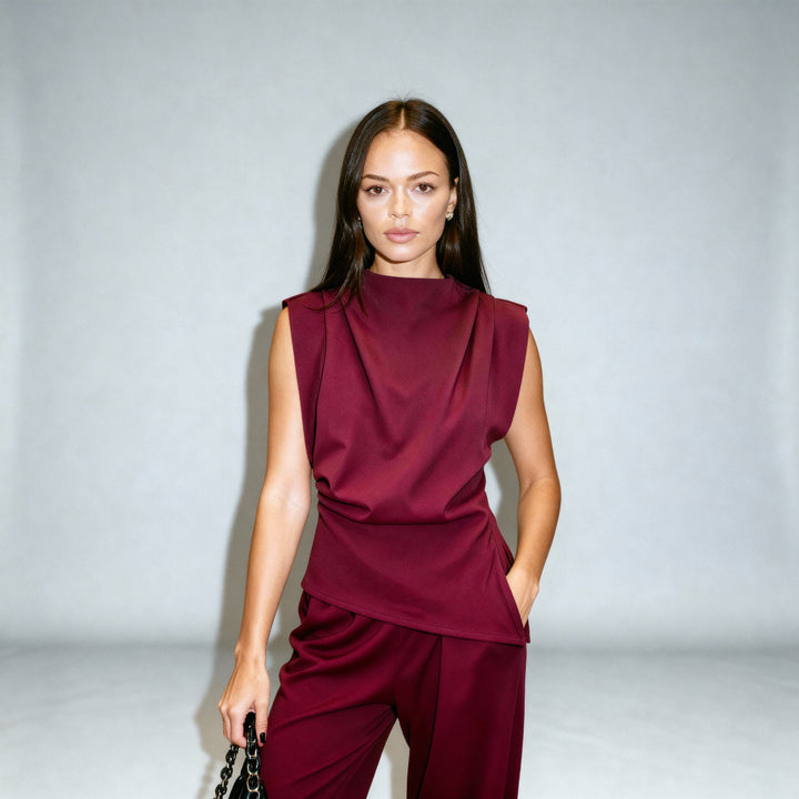 Milano Draped Sculpt Top