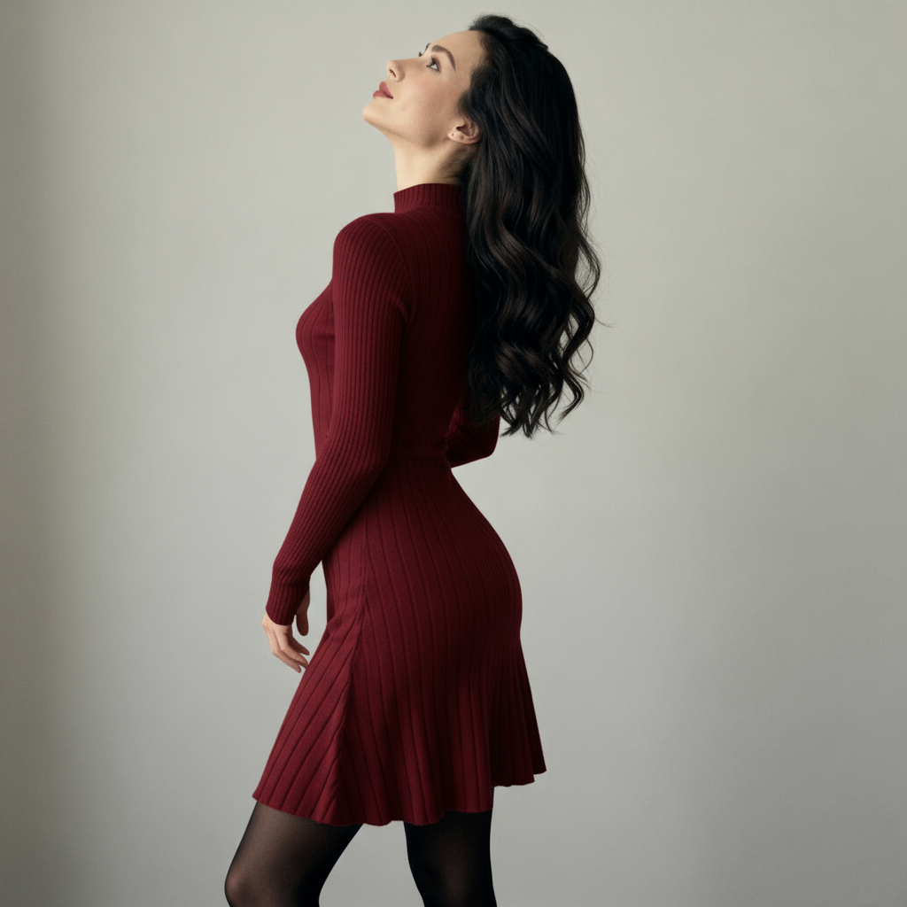 The Aria Rib Mini Dress