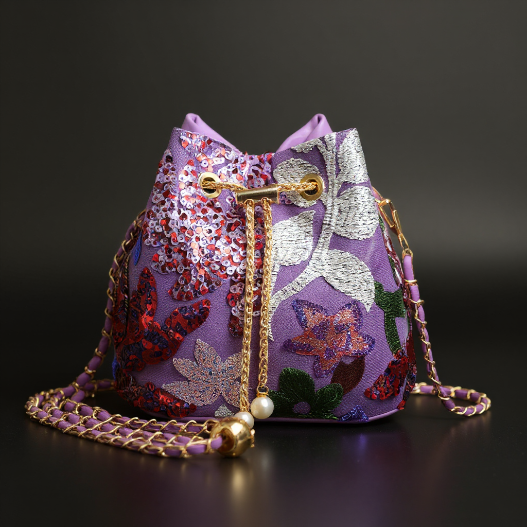 The Siena Sequin Pouch