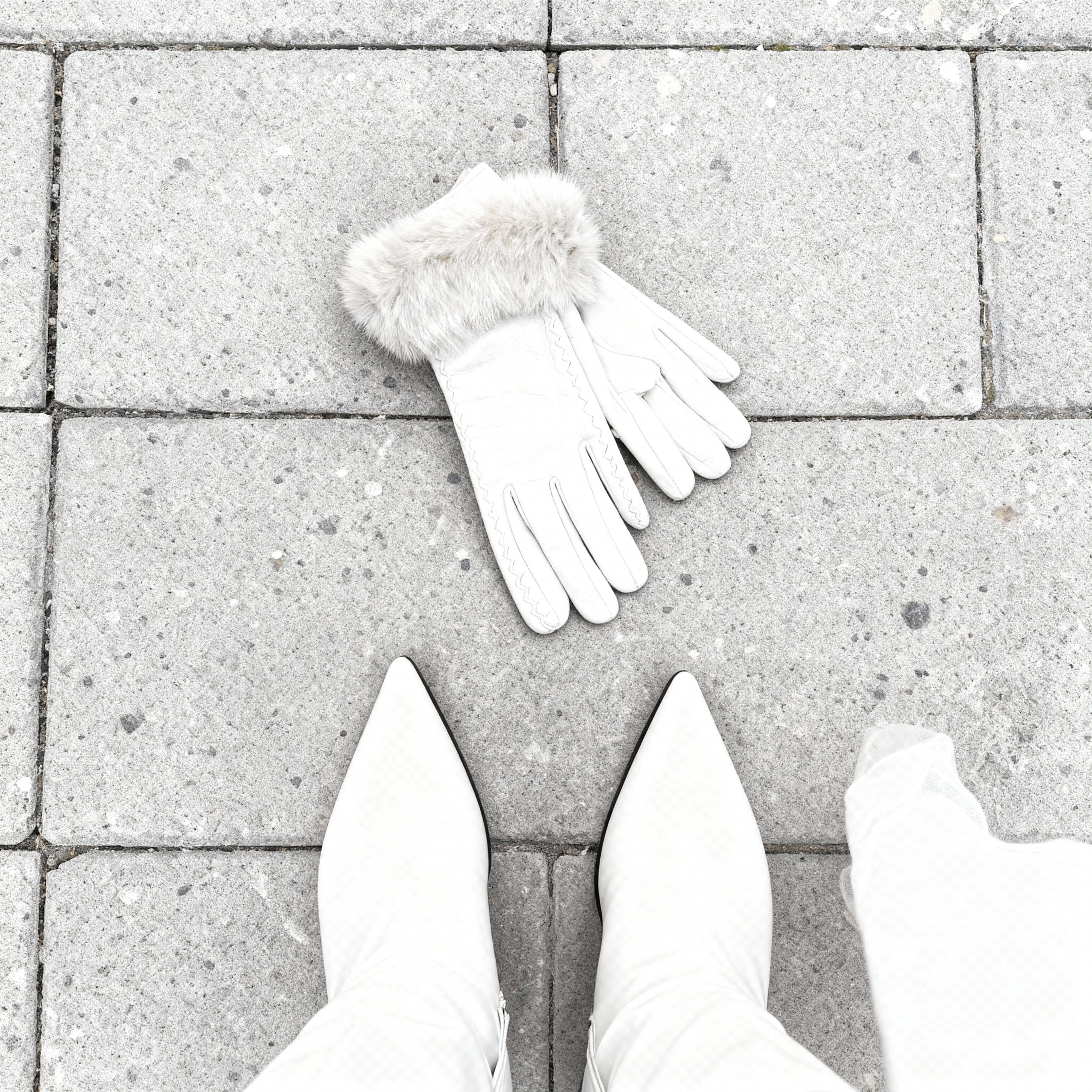 Vittoria Leather Fur Gloves