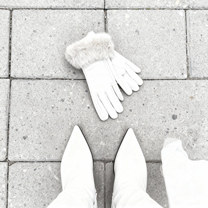 Vittoria Leather Fur Gloves