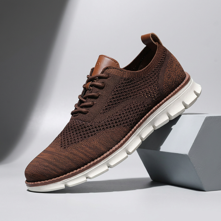 Hudson Leather Knit Sneakers