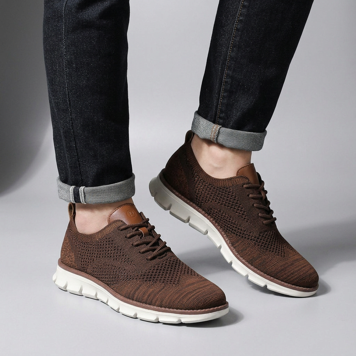 Hudson Leather Knit Sneakers