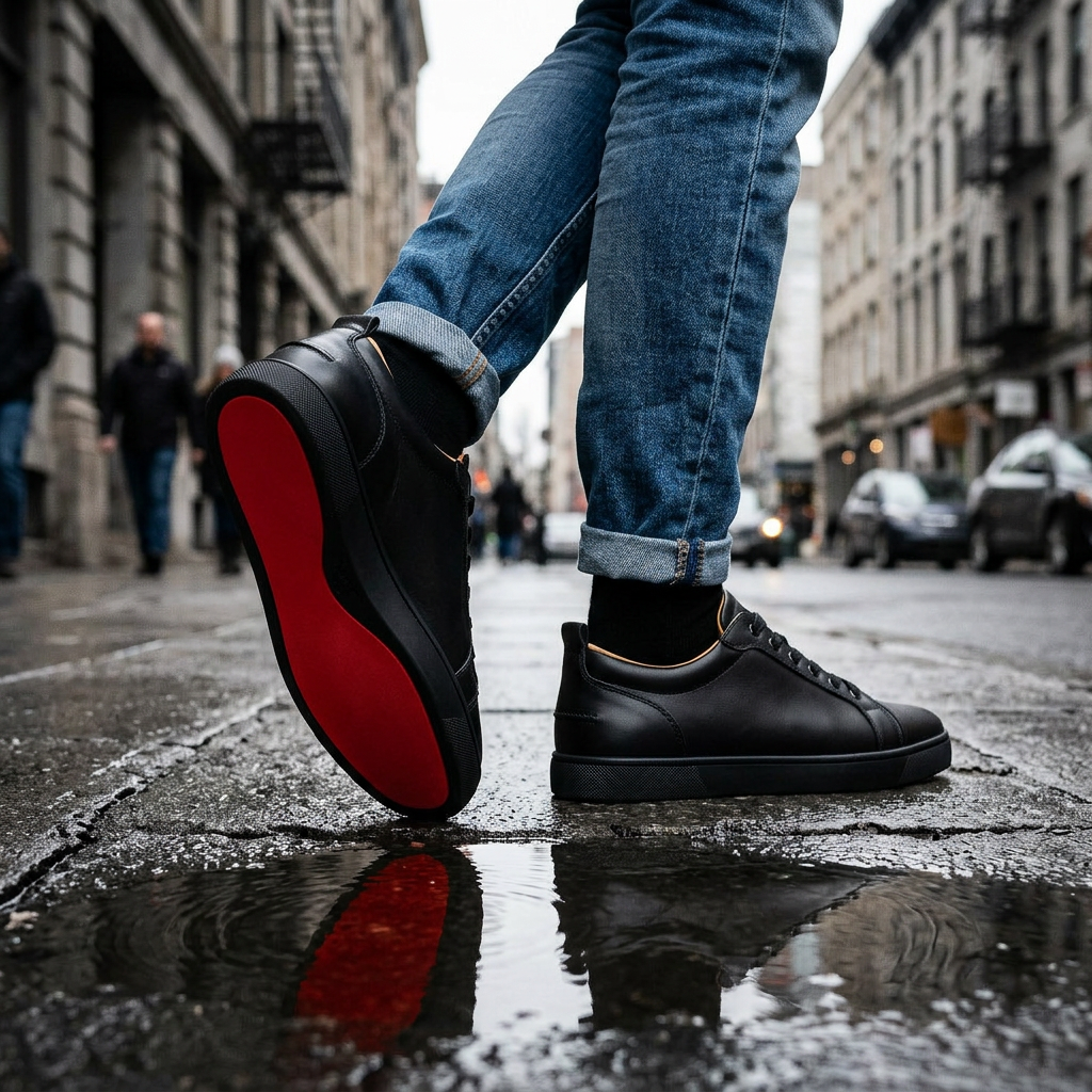 The Crimson Sole Sneaker