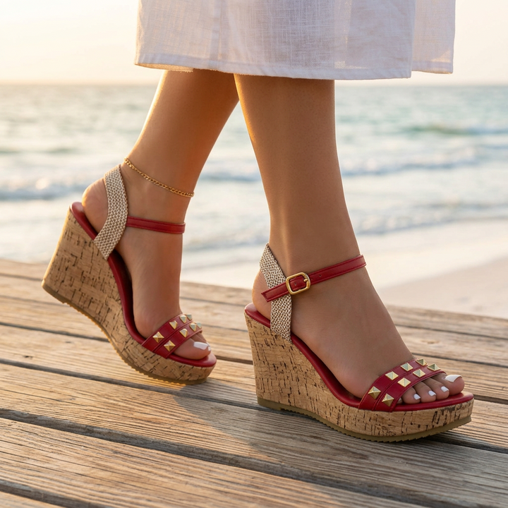 The Gold Stud Wedges