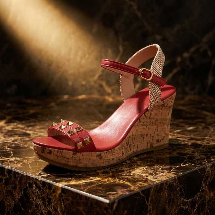 The Gold Stud Wedges