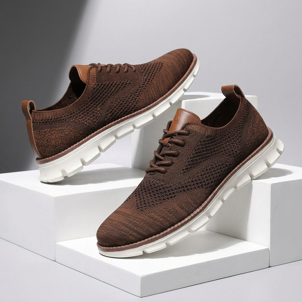 Hudson Leather Knit Sneakers