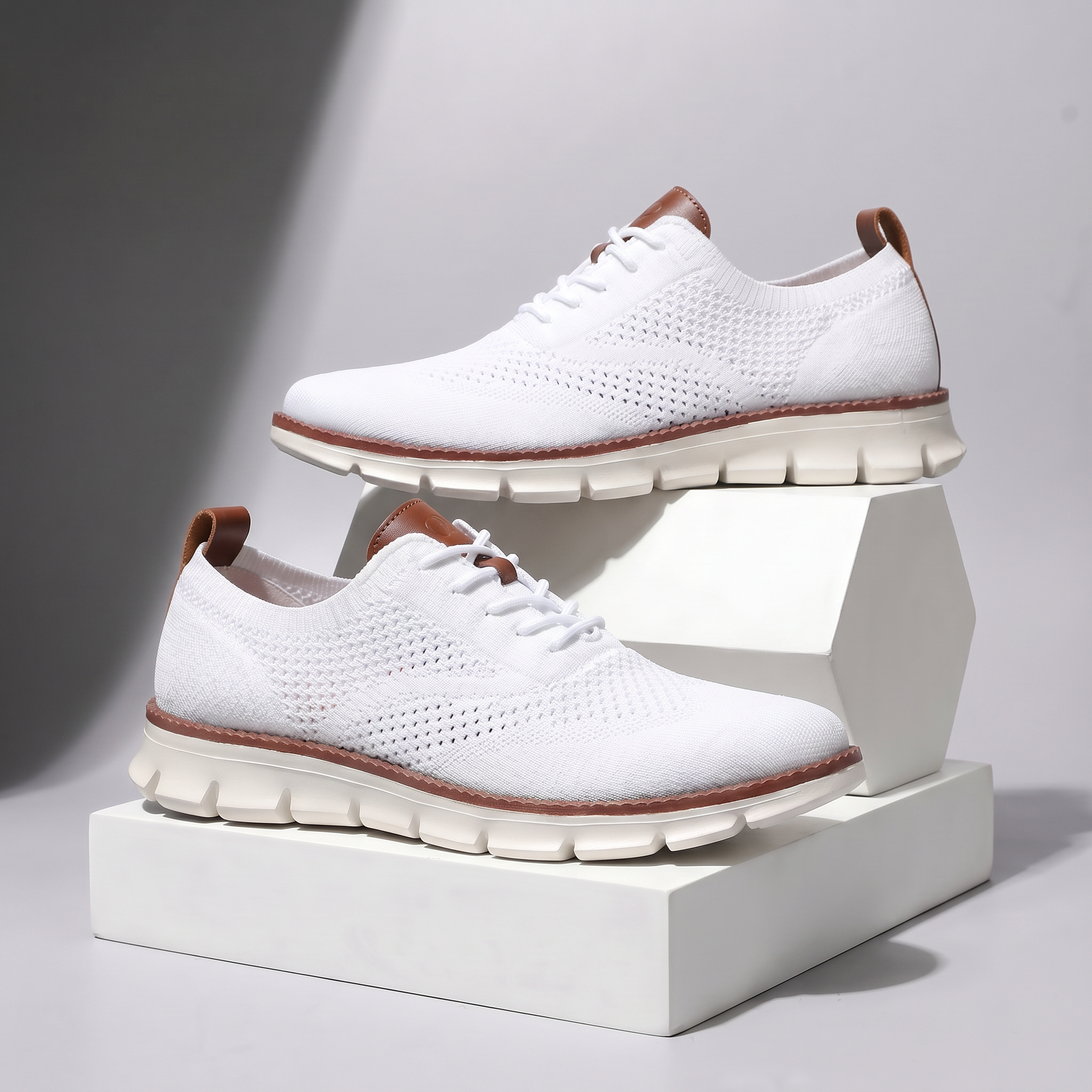 Hudson Leather Knit Sneakers