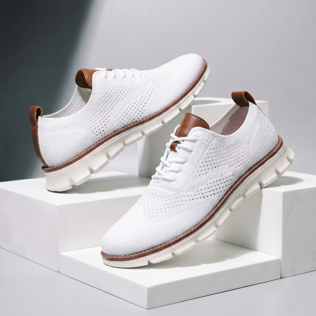 Hudson Leather Knit Sneakers