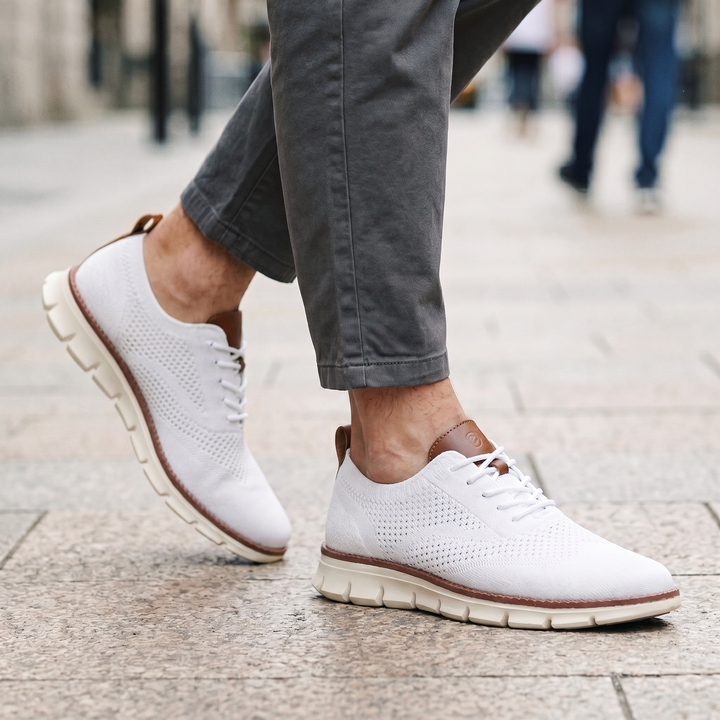 Hudson Leather Knit Sneakers