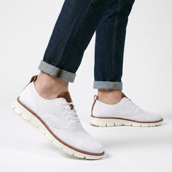 Hudson Leather Knit Sneakers