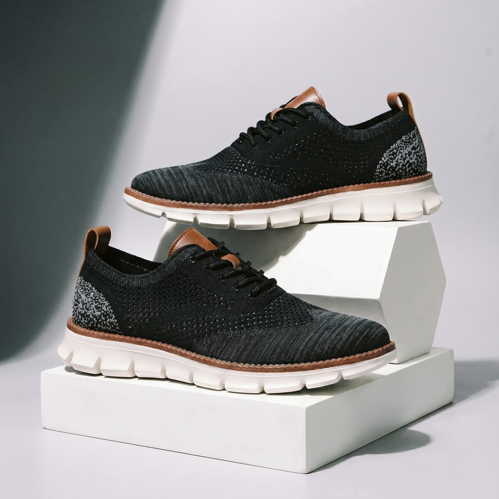 Hudson Leather Knit Sneakers