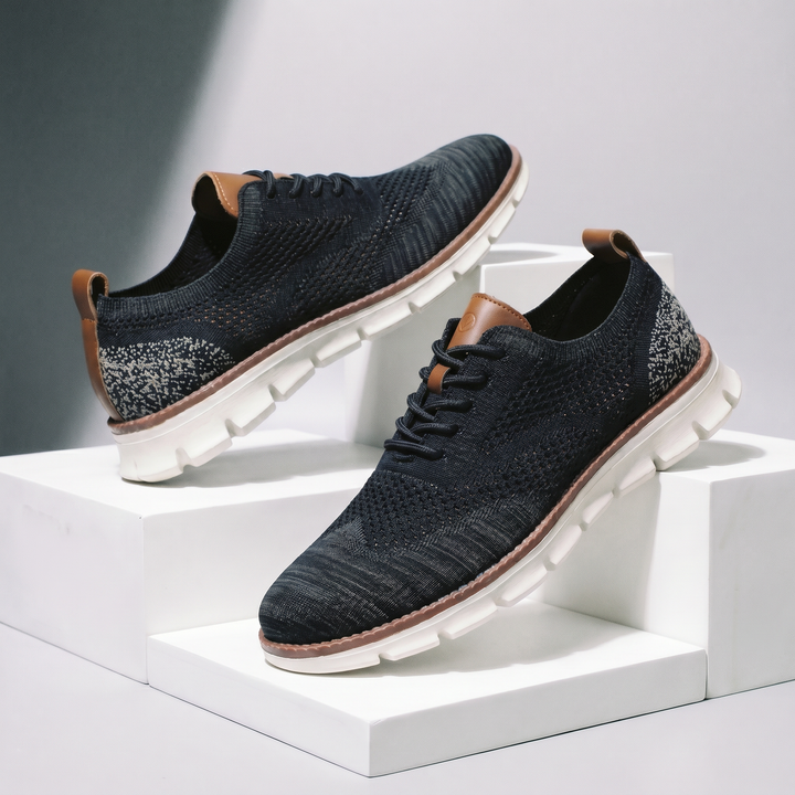 Hudson Leather Knit Sneakers