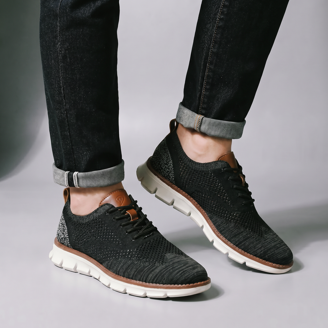 Hudson Leather Knit Sneakers