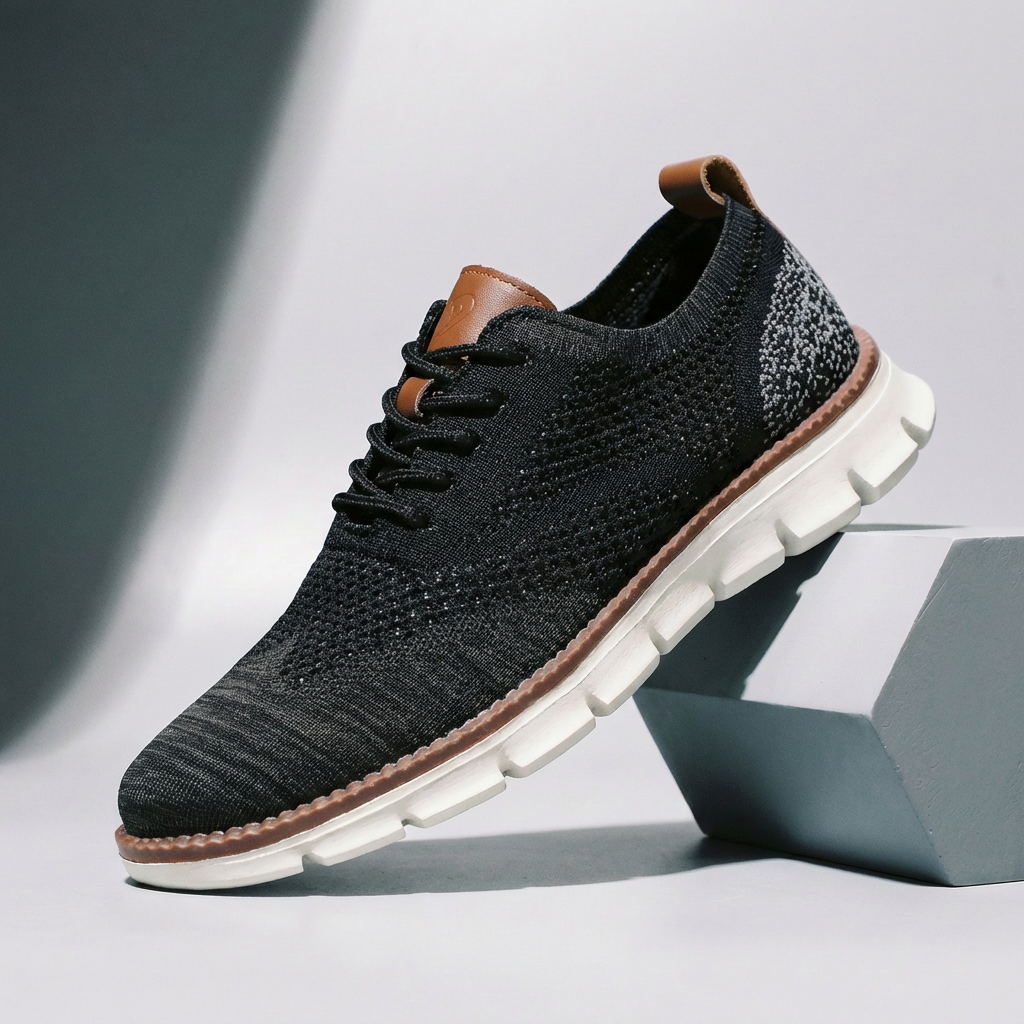 Hudson Leather Knit Sneakers