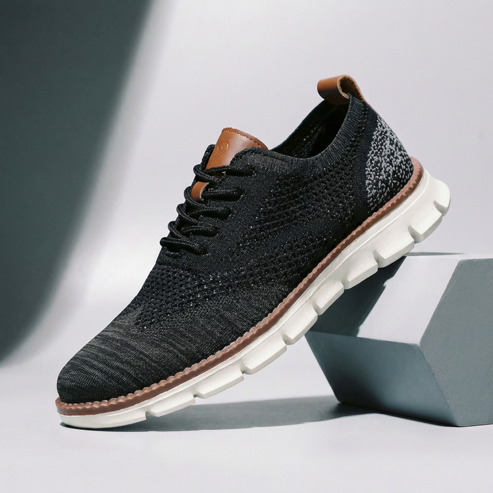 Hudson Leather Knit Sneakers