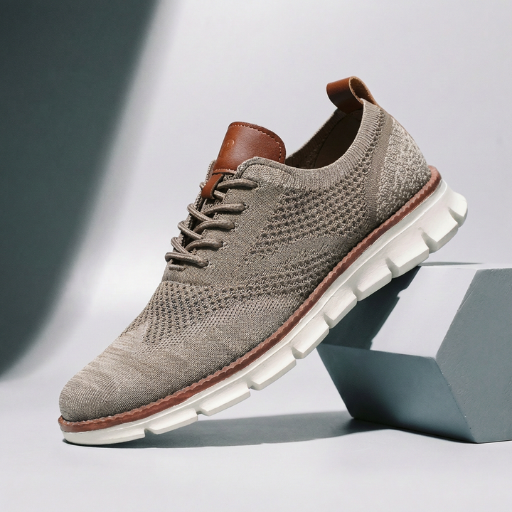 Hudson Leather Knit Sneakers