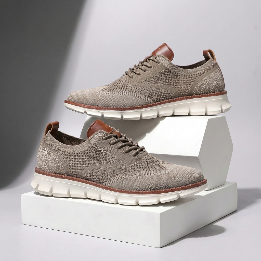 Hudson Leather Knit Sneakers