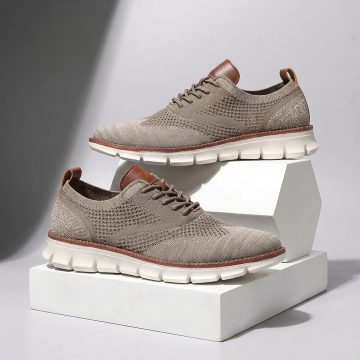 Hudson Leather Knit Sneakers