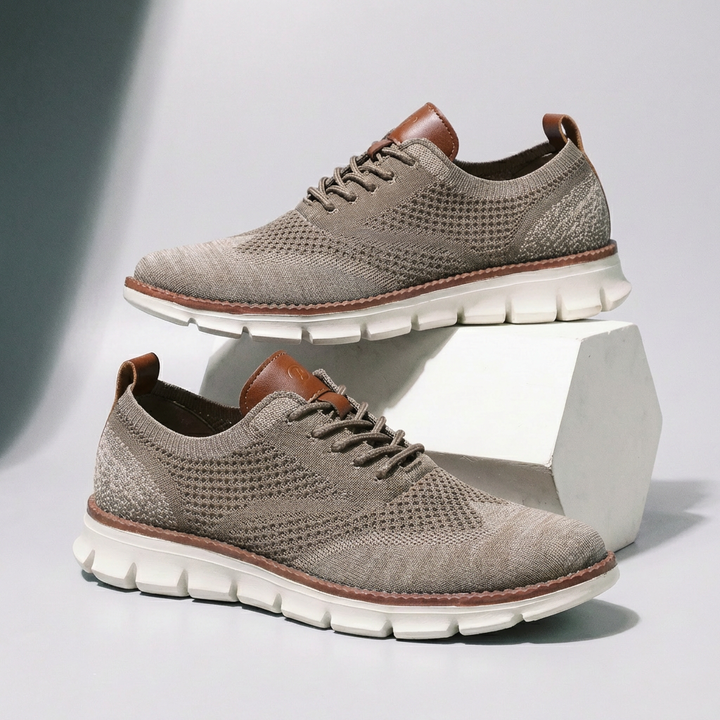 Hudson Leather Knit Sneakers