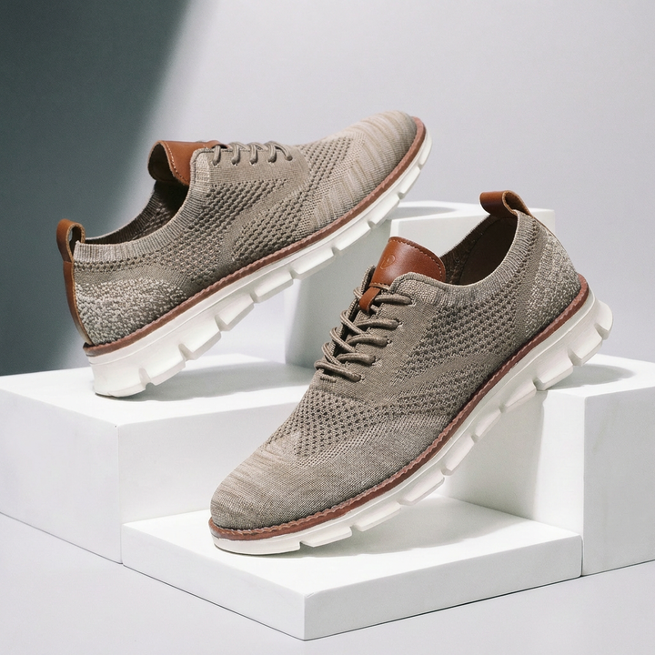 Hudson Leather Knit Sneakers