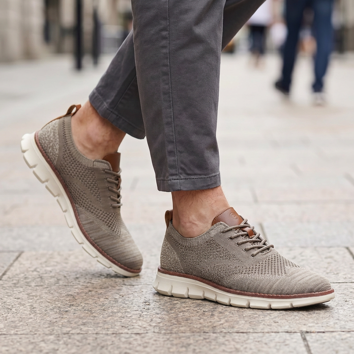 Hudson Leather Knit Sneakers