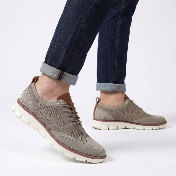 Hudson Leather Knit Sneakers