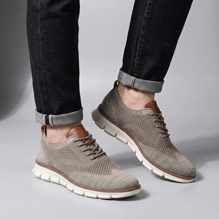 Hudson Leather Knit Sneakers