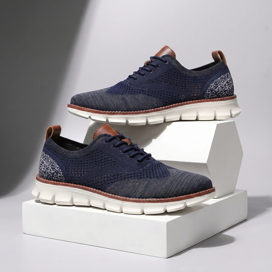 Hudson Leather Knit Sneakers