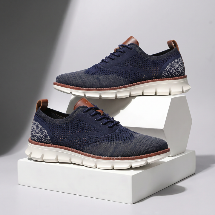 Hudson Leather Knit Sneakers