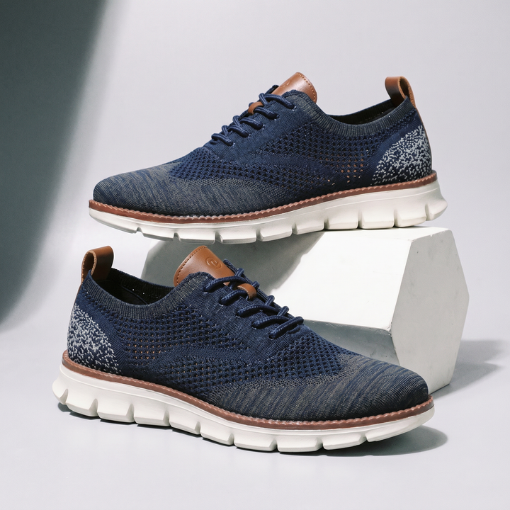 Hudson Leather Knit Sneakers