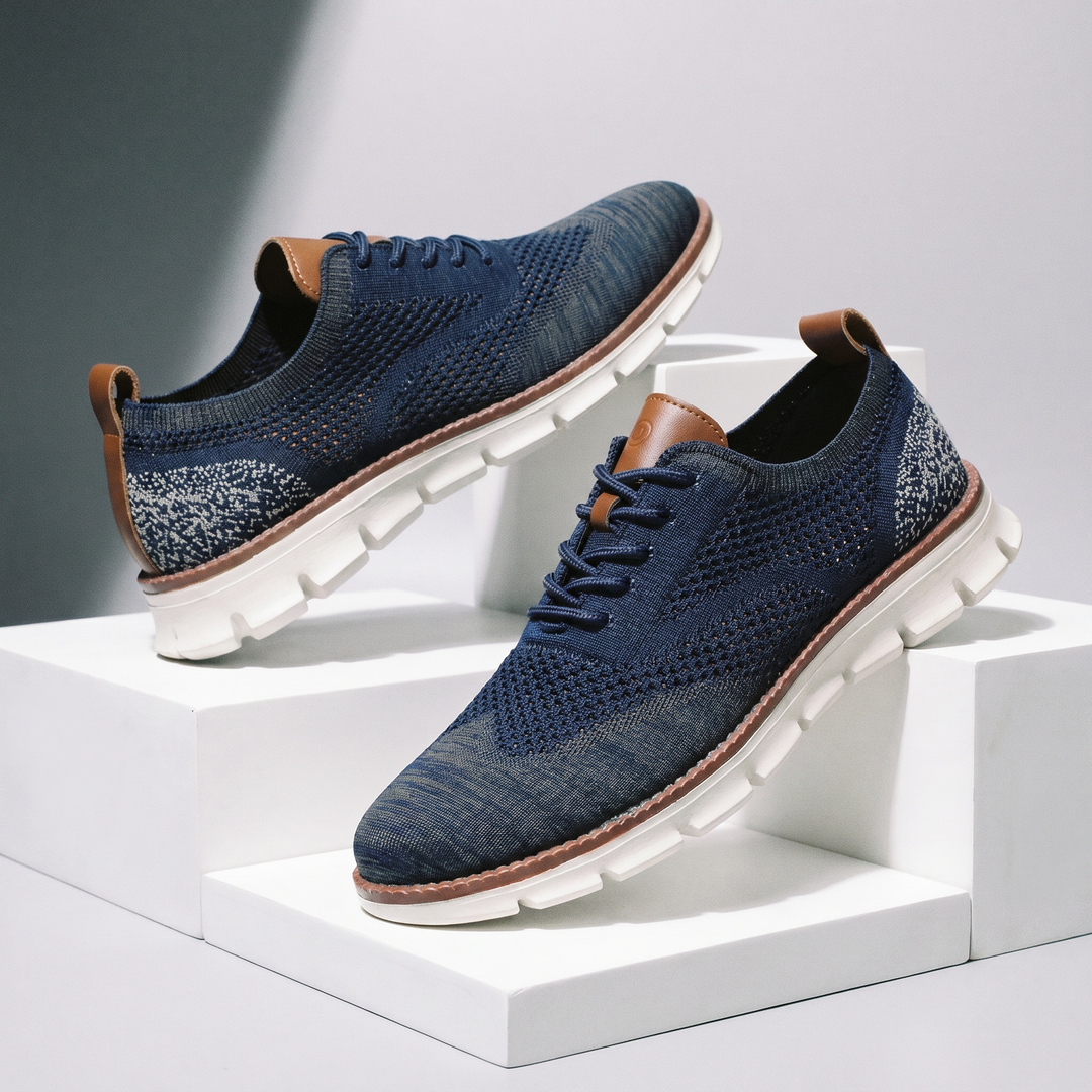 Hudson Leather Knit Sneakers