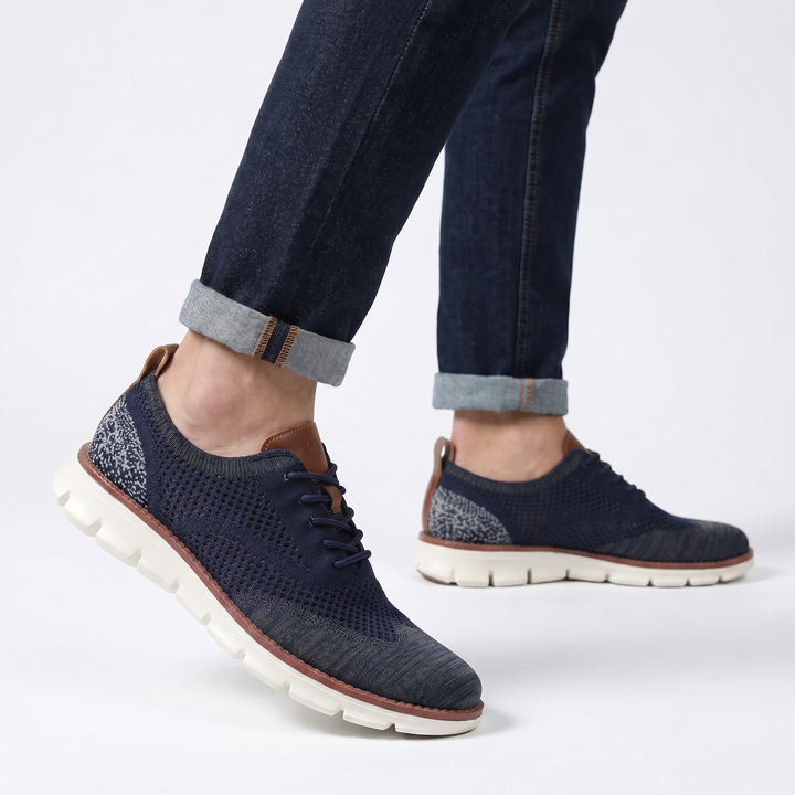 Hudson Leather Knit Sneakers