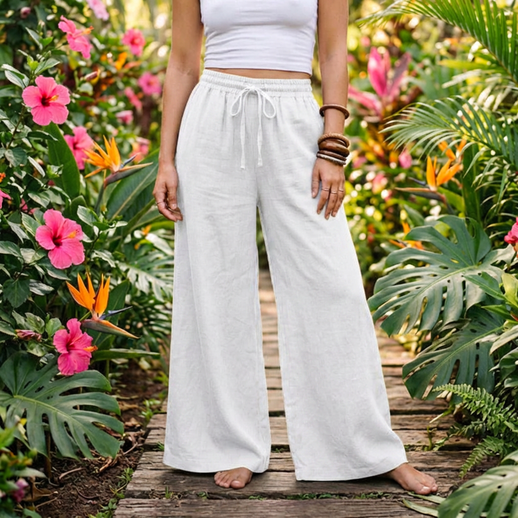 The Santorini Linen Pants