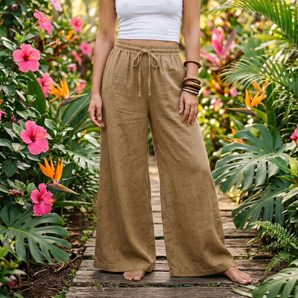 The Santorini Linen Pants