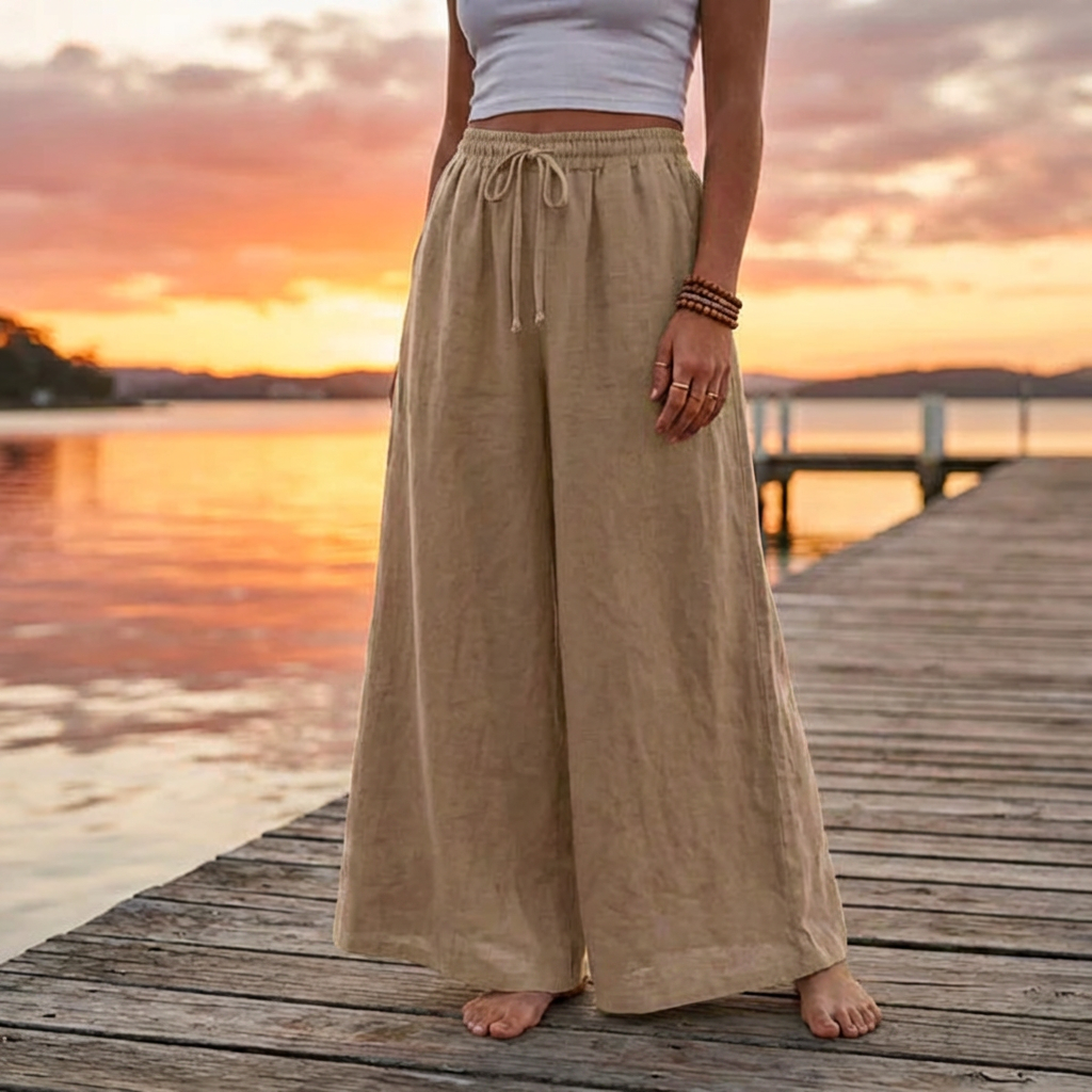 The Santorini Linen Pants