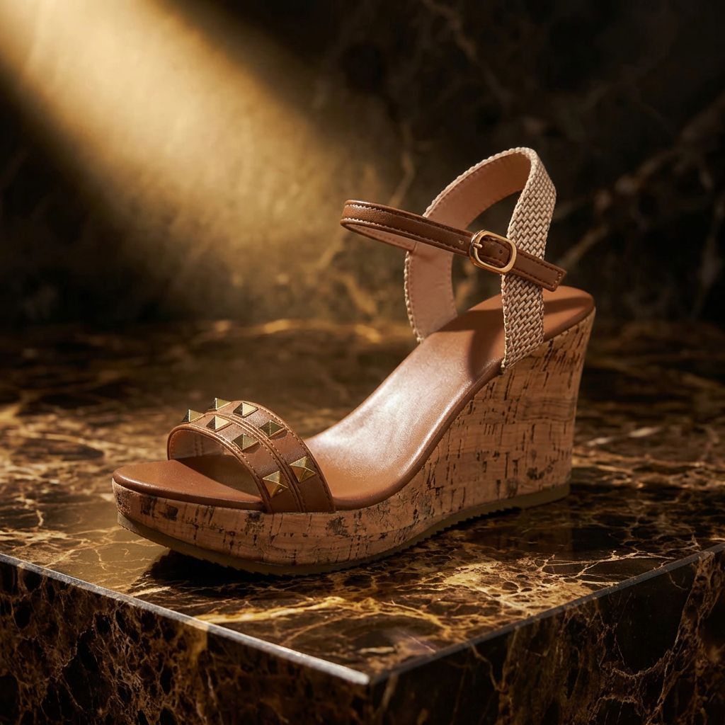 The Gold Stud Wedges