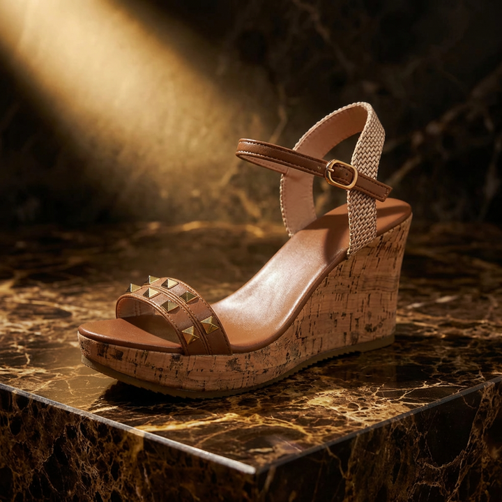 The Gold Stud Wedges