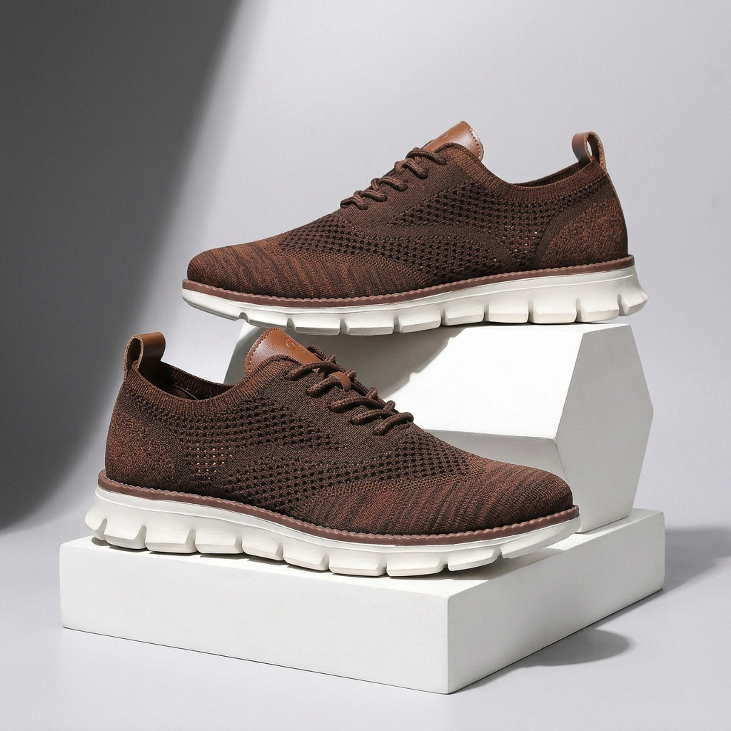 Hudson Leather Knit Sneakers