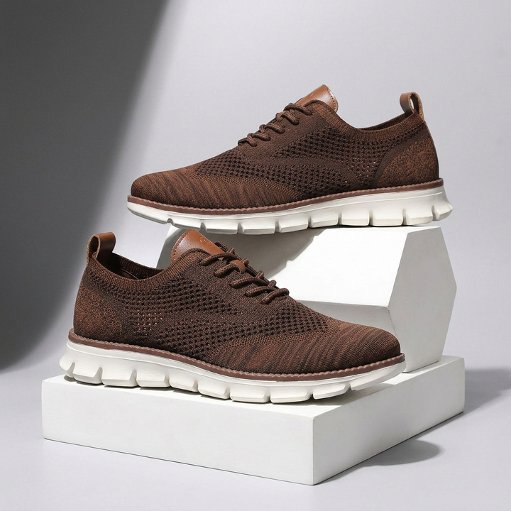 Hudson Leather Knit Sneakers