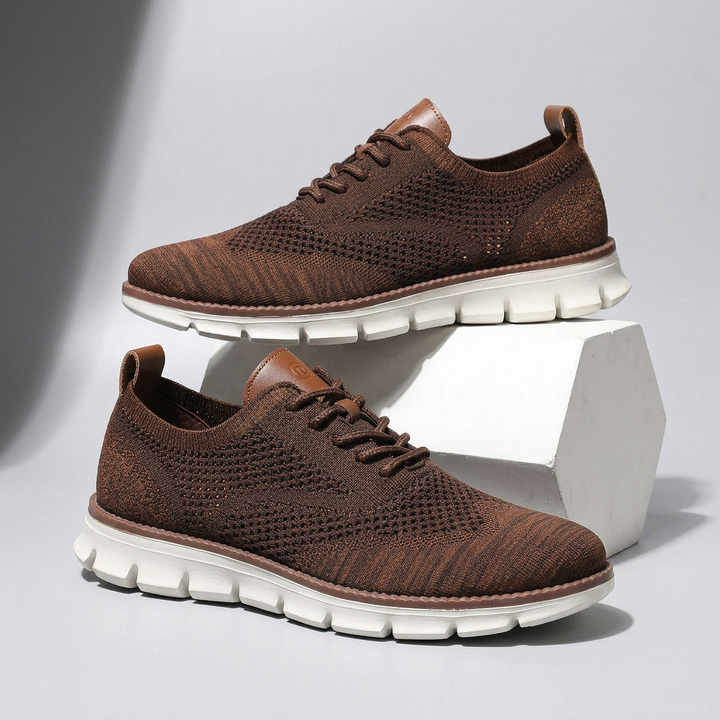 Hudson Leather Knit Sneakers