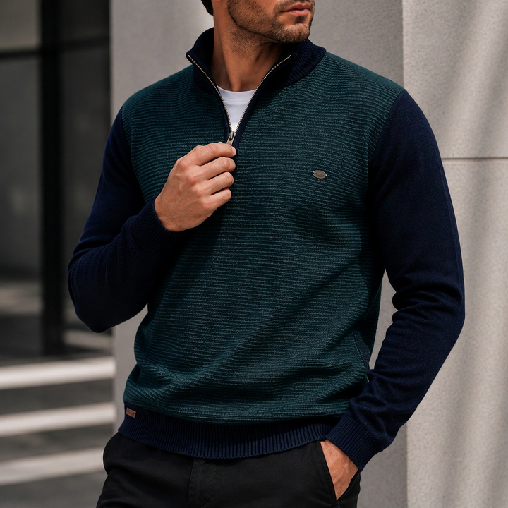 Westbridge Ridge Quarter-Zip Knit