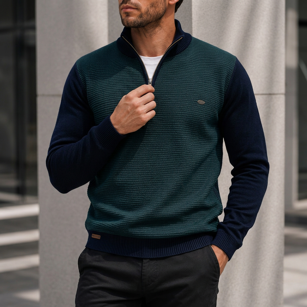 Westbridge Ridge Quarter-Zip Knit