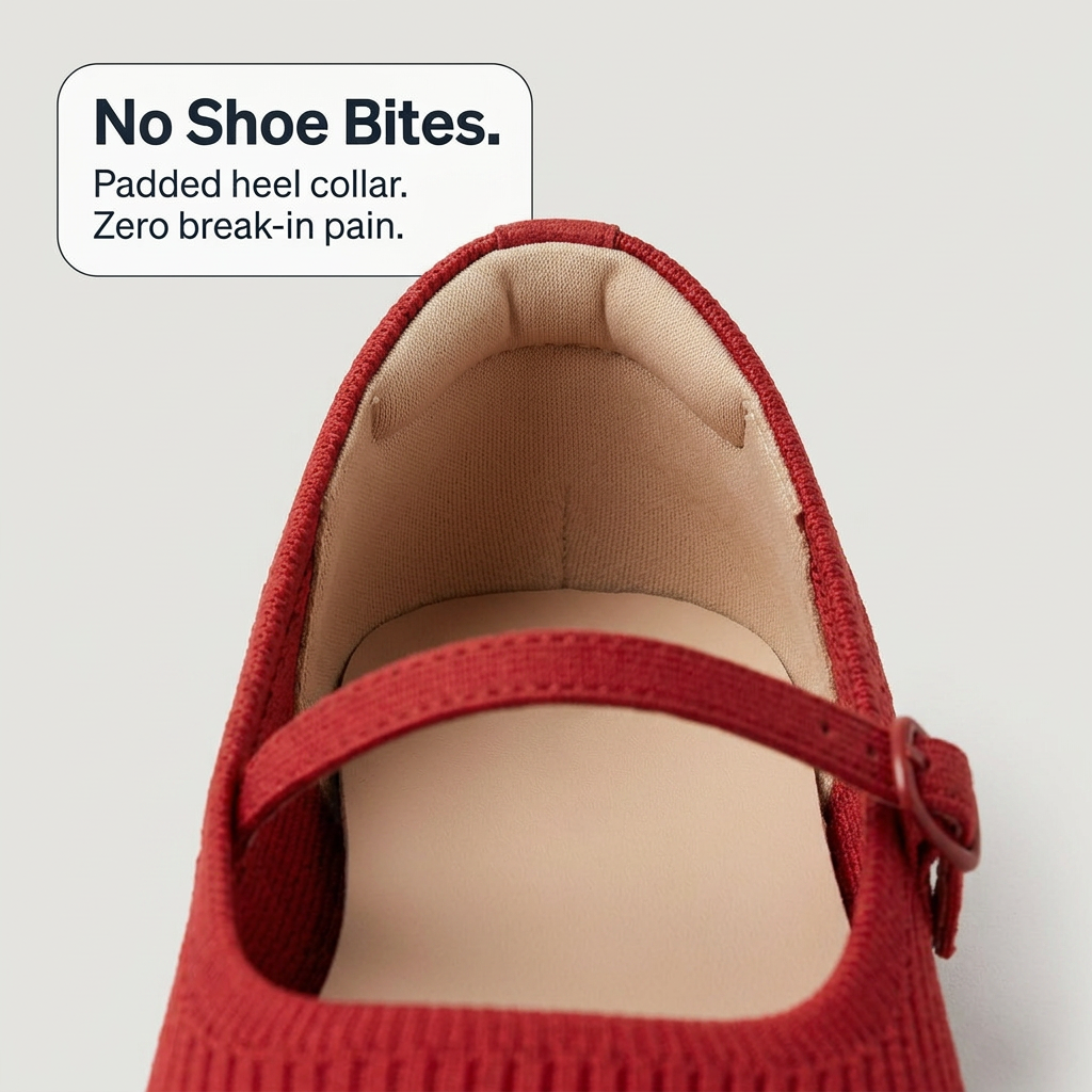 Colette Wide-Fit Square Toe Mary Jane Flats