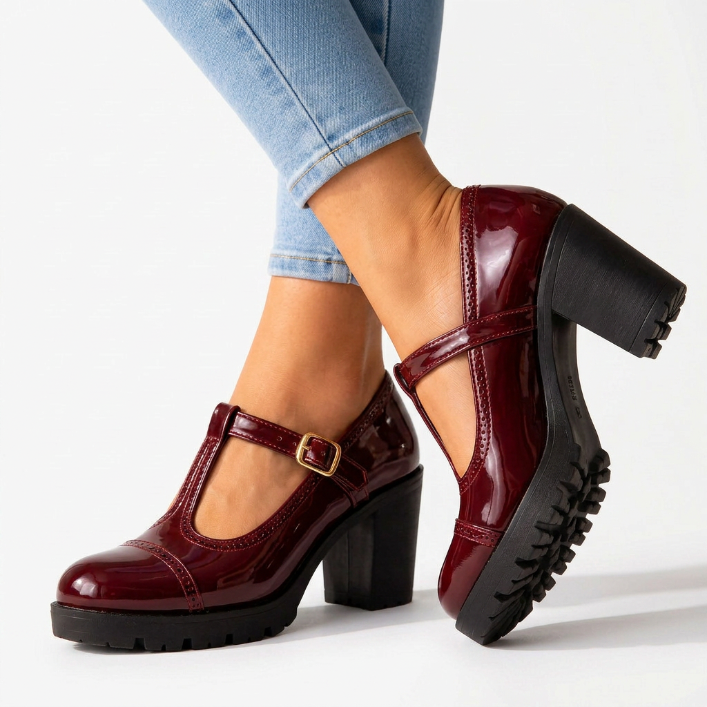 Rosette Mary Jane Heels