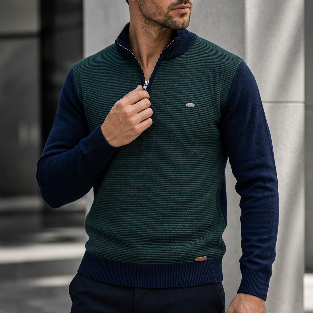 Westbridge Ridge Quarter-Zip Knit