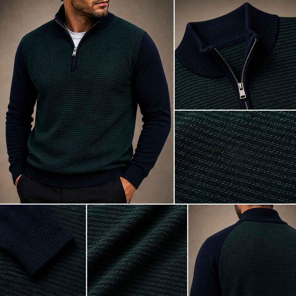 Westbridge Ridge Quarter-Zip Knit