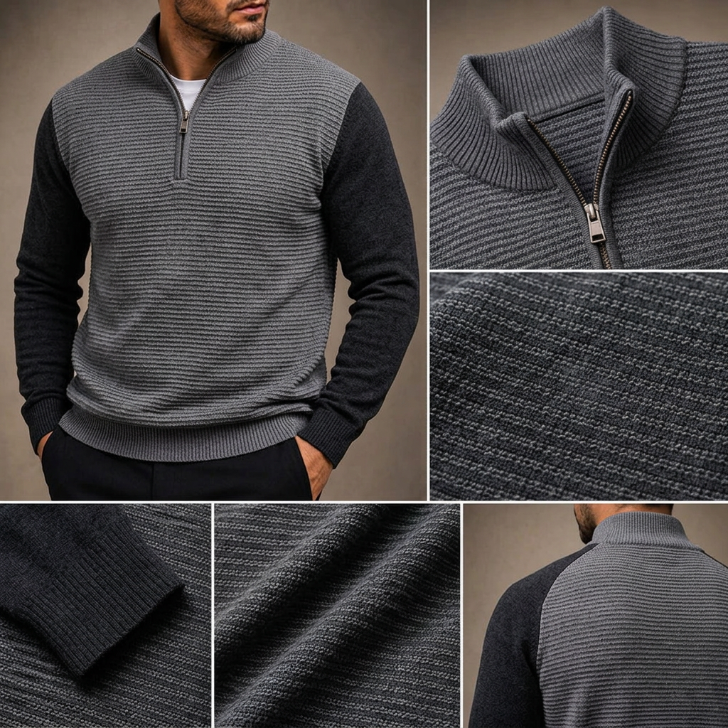 Westbridge Ridge Quarter-Zip Knit