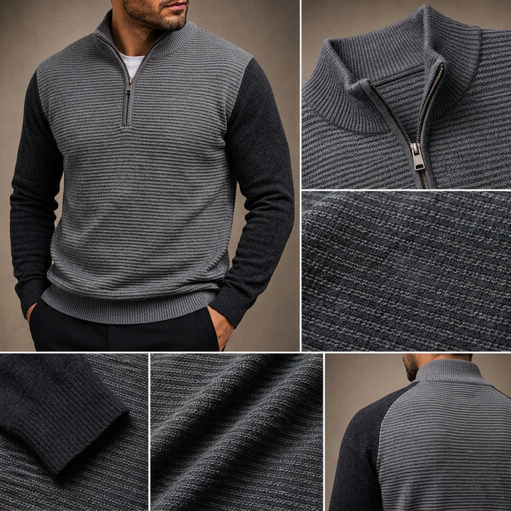 Westbridge Ridge Quarter-Zip Knit